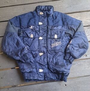 90's Dallas Cowboys NFL Pro Line. Logo Athletic Blue Coat Children's Size 10-12